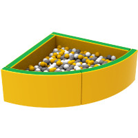 Сухой бассейн для детей угловой 110х110 см HOP-HOP